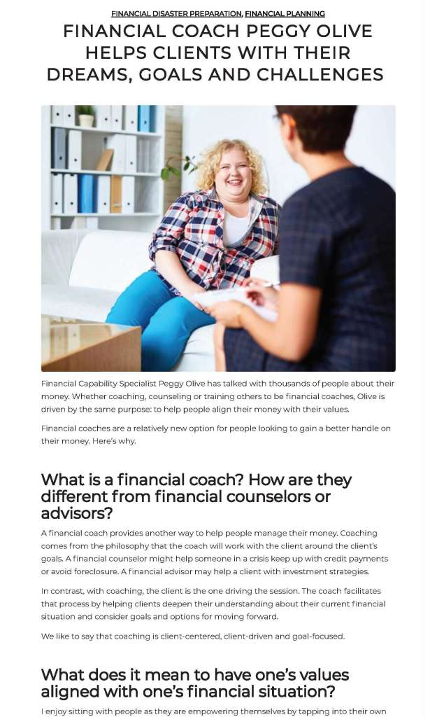 Financial coach blog 3 x 5
