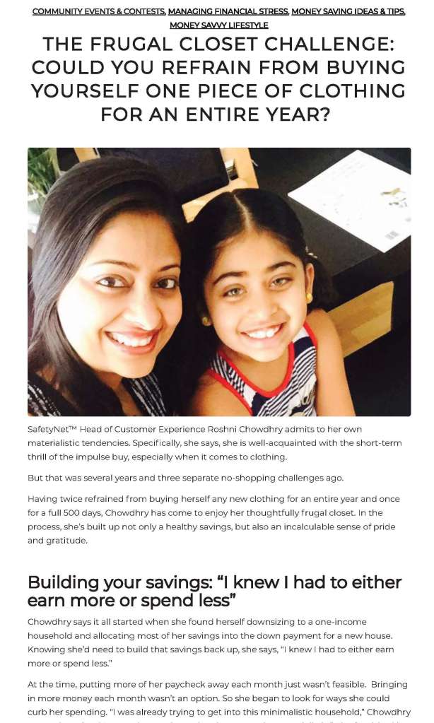 Frugal Closet blog post