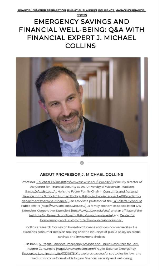 J Michael Collins post