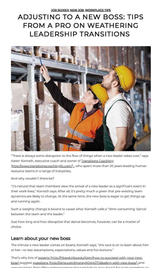 strong suit article on new boss