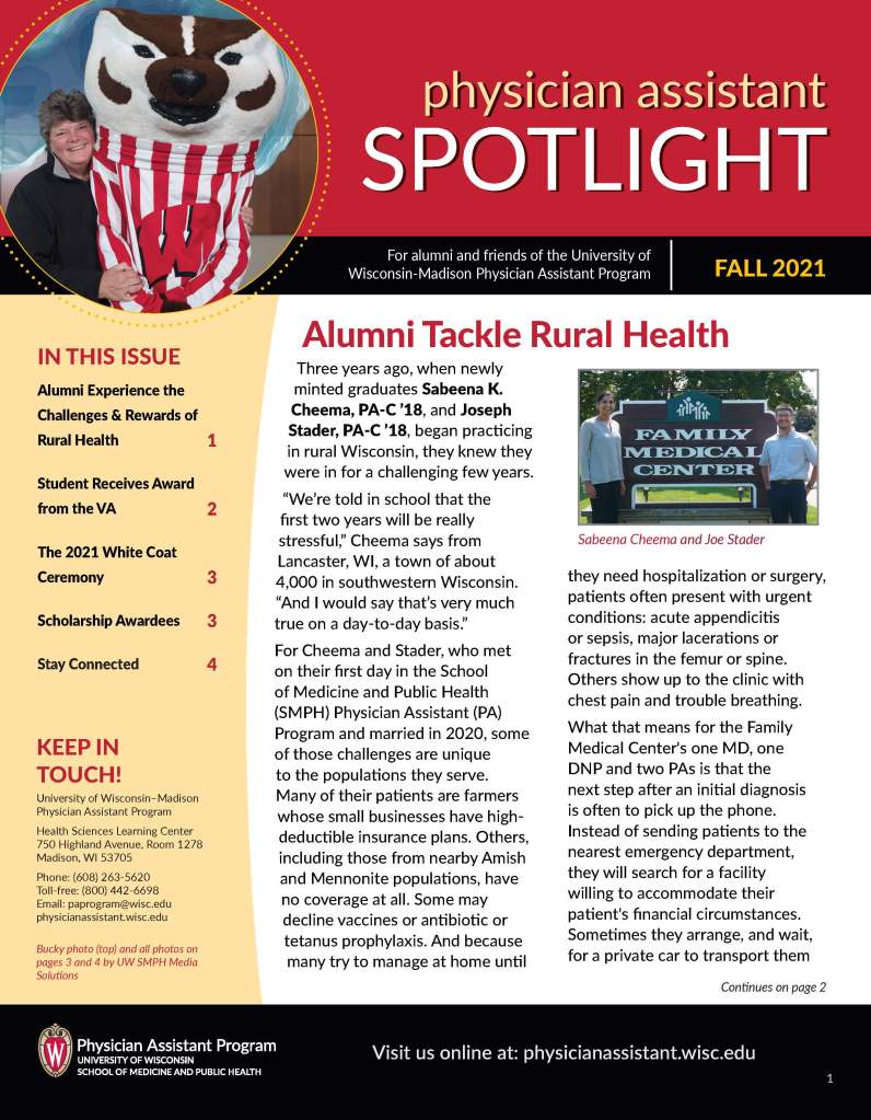 Strong Suit PA Program Newsletter