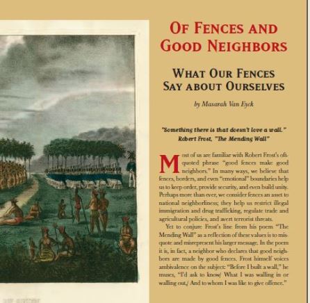 Van Eyck Fences article