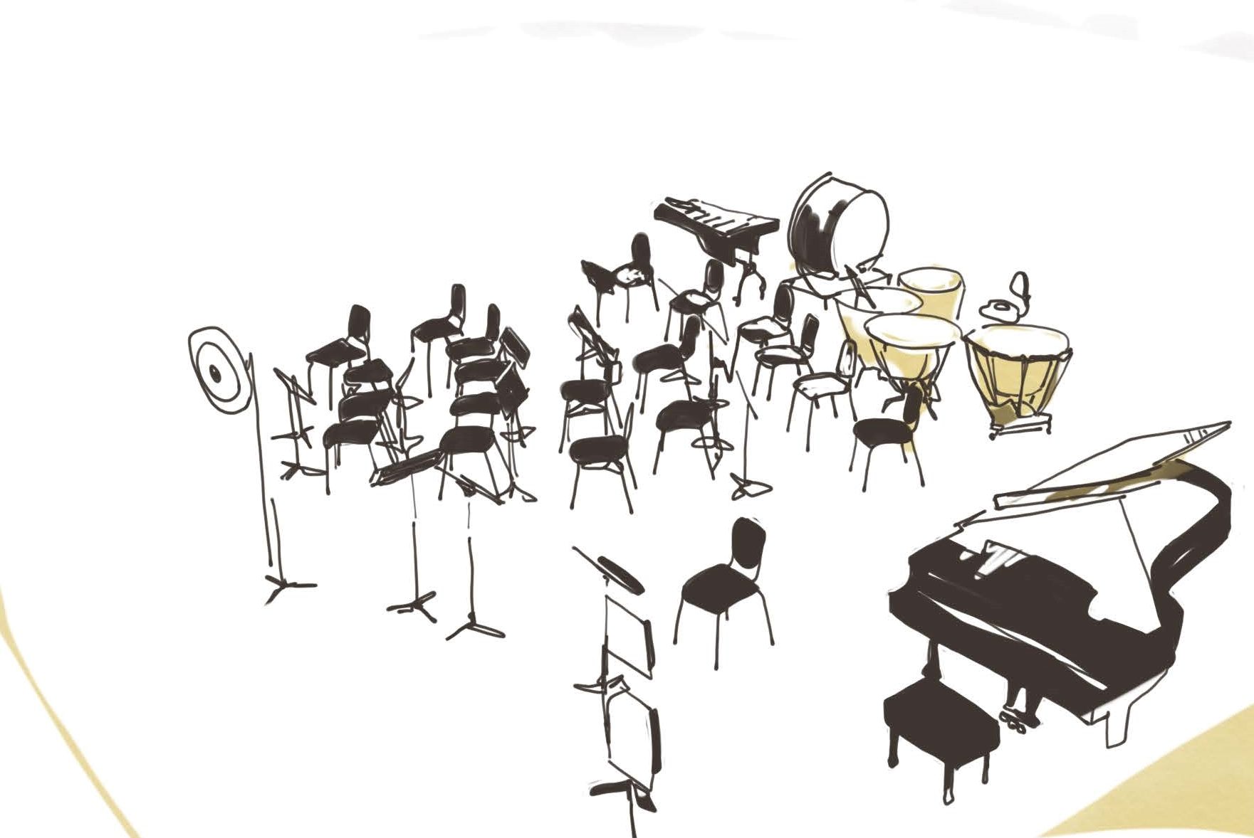 Strong Suit illustration of concert