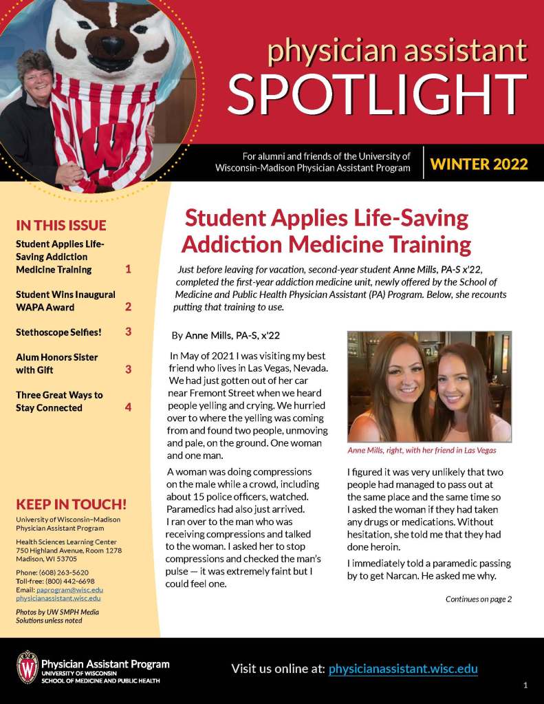 Strong Suit PA Program Newsletter